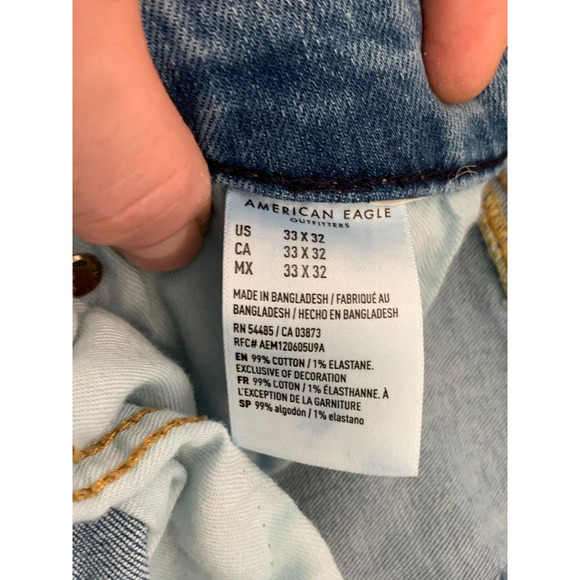American Eagle Mens Jeans Airflex+ Athletic Fit Size 33/32 - Picture 5 of 7